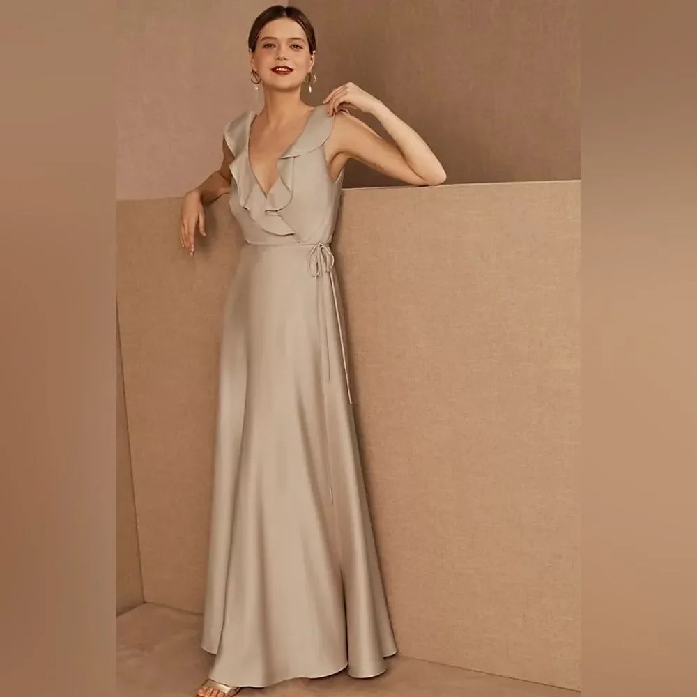 NWT BHLDN Tansy Satin Charmeuse Maxi Dress